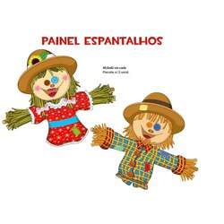 Enfeite Kit Painel Decorativo Espantalhos - C/02 Unds